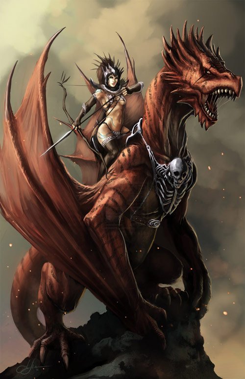 Inspiring Digital Illustrations Of Dragons