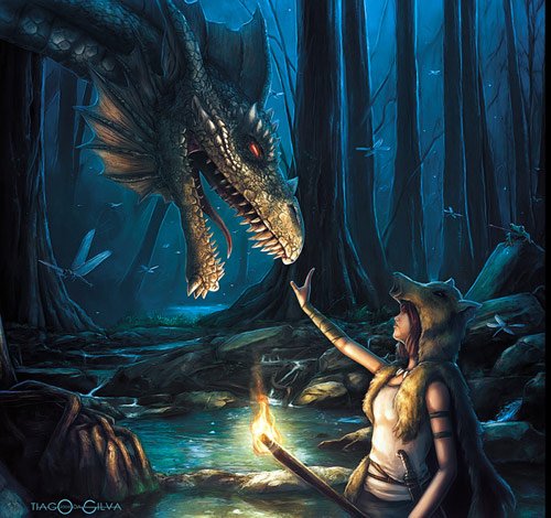 Inspiring Digital Illustrations Of Dragons