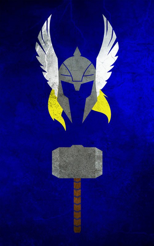 superhero minimalist posters