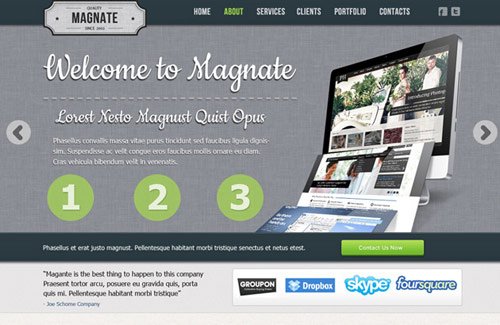 webtemplatepsd2 in 20 Free Website Design Templates