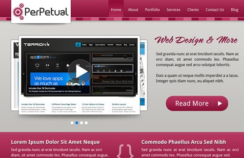 webtemplatepsd9 in 20 Free Website Design Templates