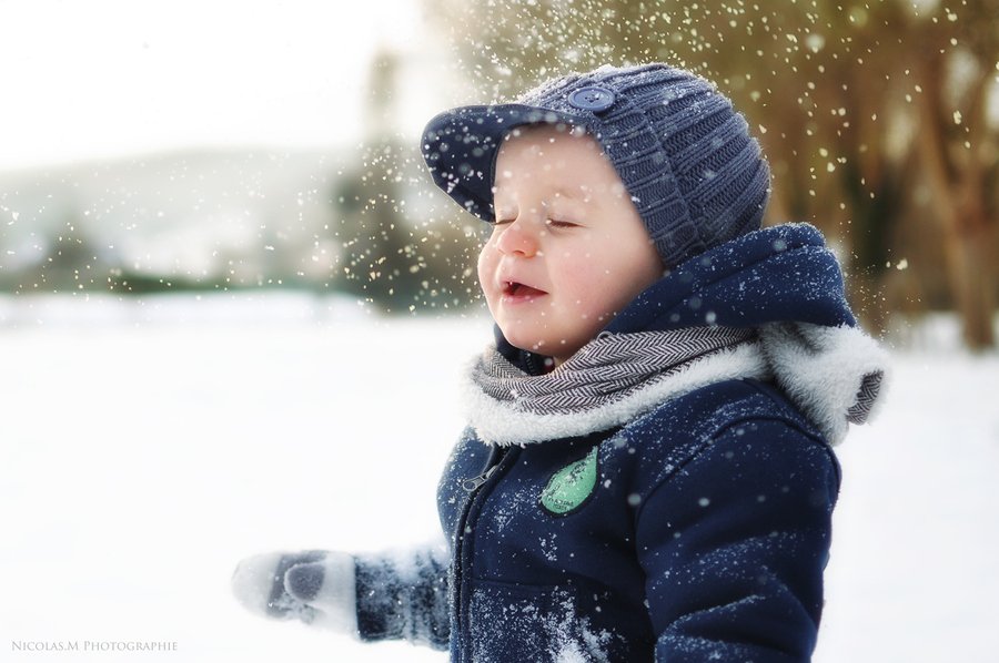 baby snow bib