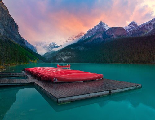 Lake Louise On Fire