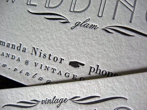 A Vintage Glam Business Card