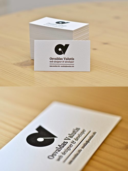 Personal Letterpress Business Cards