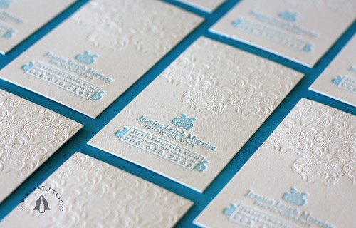 Jessica Morrisy Letterpress Business Cards