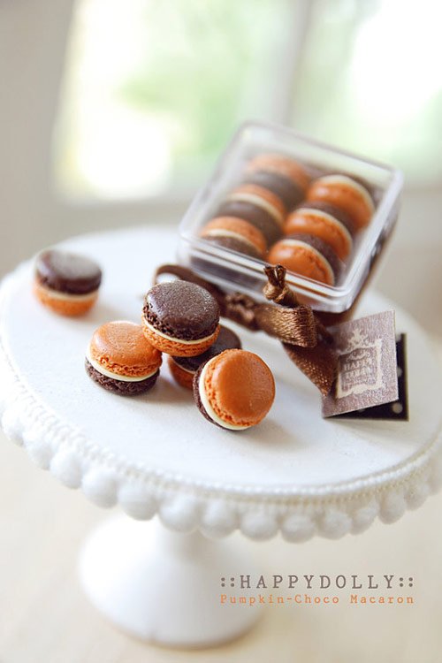 Sweets Miniature - Pumpkin-Choco Macaron Box
