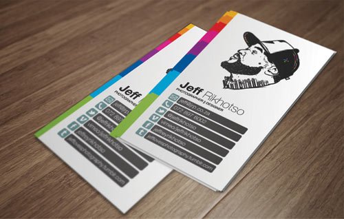 white business card designs