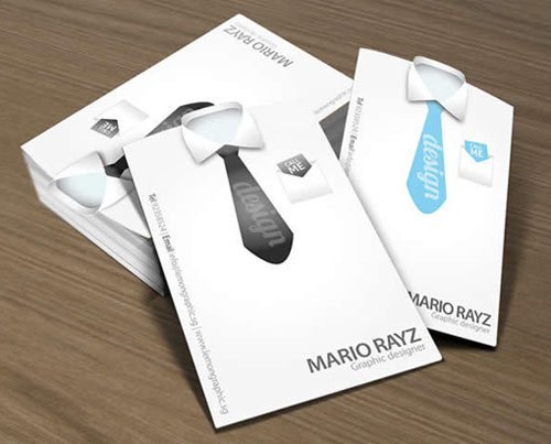 white business card designs