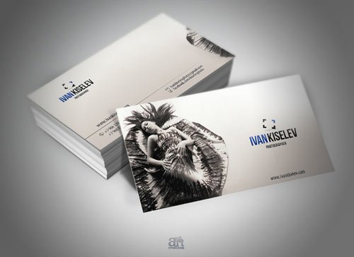 white business card designs