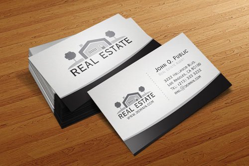 white business card designs