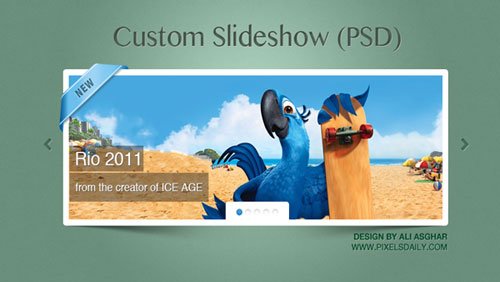 Custom jQuery Slideshow (PSD)