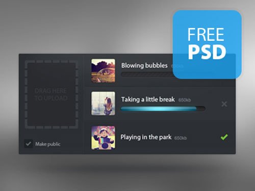 Drag 2 Upload ~ Widget
