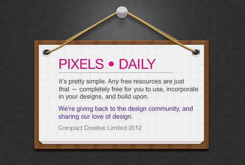 Message Board / Notice PSD
