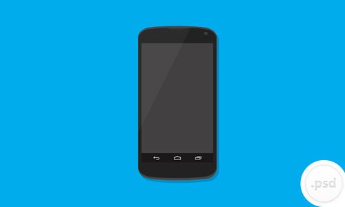 Nexus 4 Vector Mockup