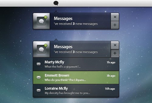 Psd Notification UI Box