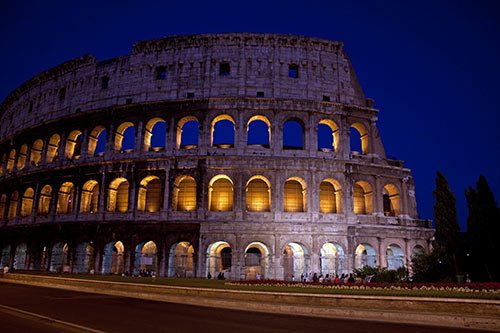 Colosseum During Blue Hour