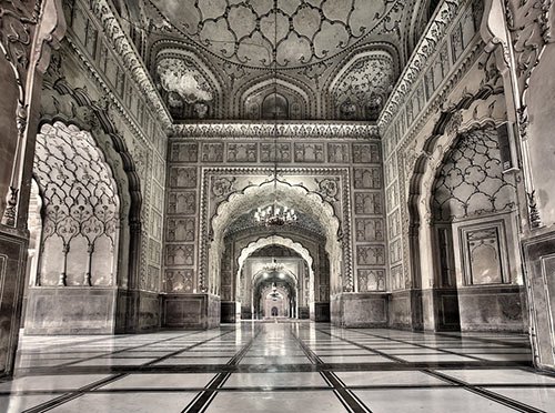Inside Badshahi Masjid