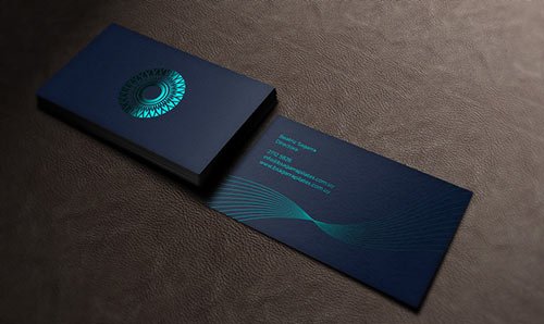 Pilates Foil Stamped Business Card