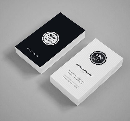 Sleep In Hostel Business Card