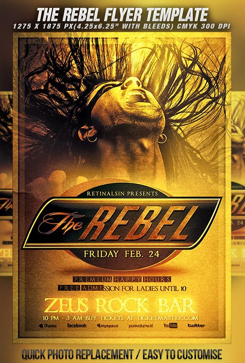 Rebel Flyer Template