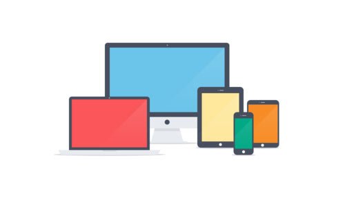 Apple devices - Flat Icons PSD