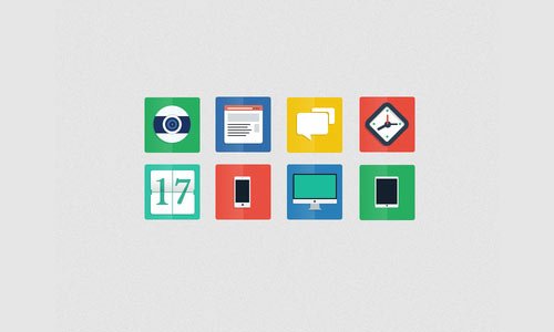 Freebie PSD - Flat Icons