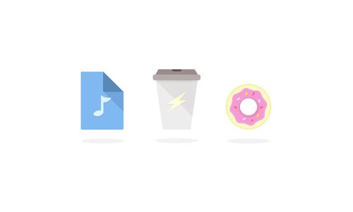 Friday Working Day's Activity Icons - PSD