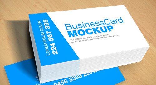 Business Card Mockup PSD