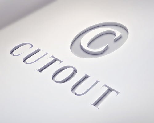 Cutout Logo Mock-Up