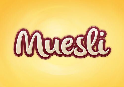 Muesli Text Effect