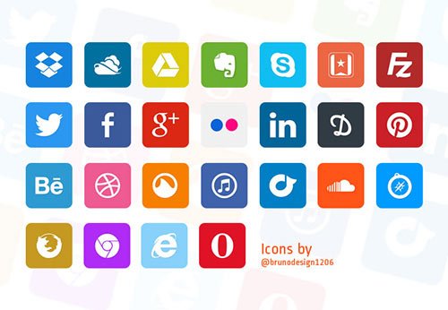 Simple Flat Icons