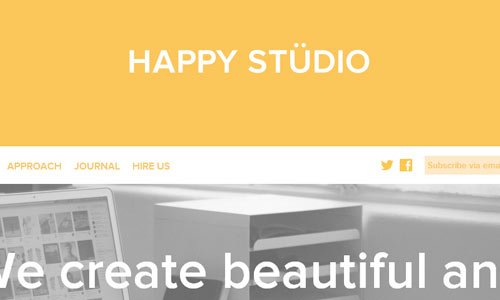 Happy Studio - Minimal Sites