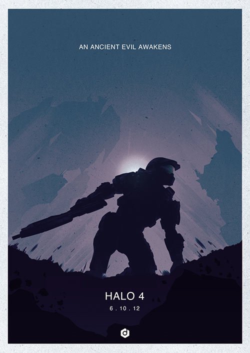 Halo 4 - Minimalist Poster
