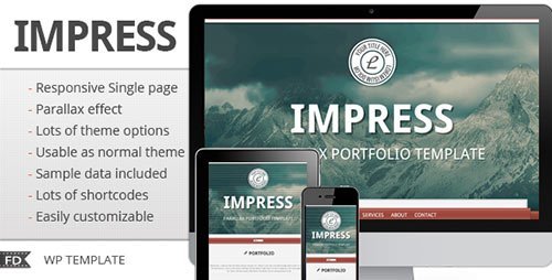 Impress - Responsive Parallax Single Page Theme