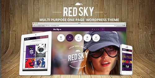 Red Sky - One Page Multi-Purpose Theme