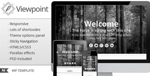 Viewpoint - Responsive Single Page Portfolio