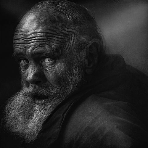 portrait of homeless