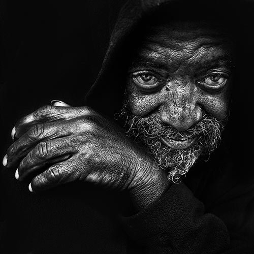 portrait of homeless