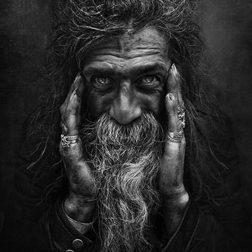 portrait of homeless