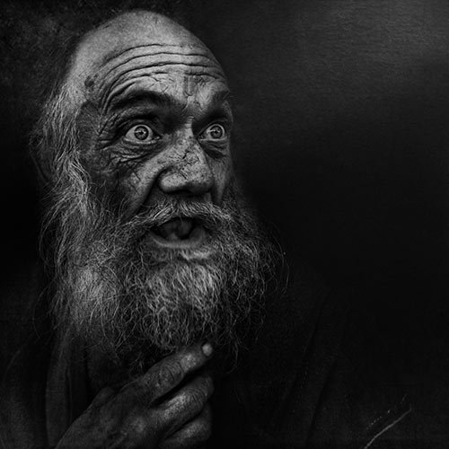 portrait of homeless