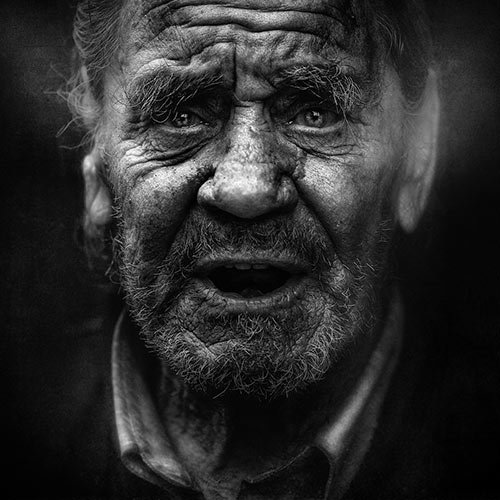 portrait of homeless