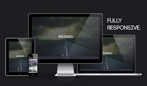 Brushed - Free One Page Responsive HTML Template