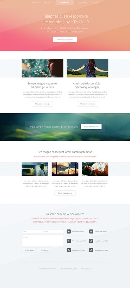 Telephasic - Responsive HTML5 Site Template