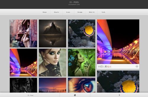 25-Pixel Blogger Template
