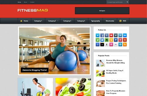 FitnessMag Blogger Template