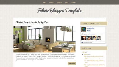 Fabric Blogger Template