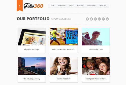 Folio360 Blogger Template