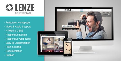 Lenze - Photography Portfolio HTML Template