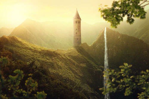 Create a Beautiful Sunrise Landscape Photo Manipulation